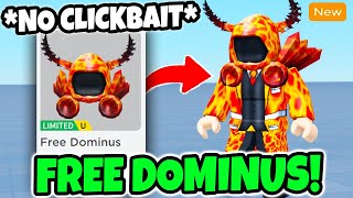 100 REAL HOW TO GET FREE DOMINUS BOMBASTIC IN ROBLOX😱 FREE LIMITED UGC  SPIN FOR FREE UGC [upl. by Aramenta]