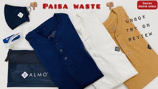 ALMO Fresco BCI Cotton Slub Henley  UnboxTryReview [upl. by Enelime]