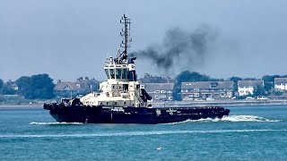 SVITZER TUG MADELEINE ON THE RIVER ORWELL SD 480p [upl. by Floyd]