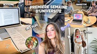 PREMIÈRE SEMAINE DUNIVERSITÉ uni vlog 🏫  productive organisations réaliste [upl. by Herra]