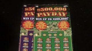 Scratchers On Other Days 245 500K PAYDAY FL Lottery Scratch Tickets [upl. by Yehs]