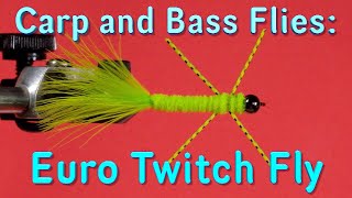 Carp and Bass Flies The Euro Nymph Twitch Fly for Smallmouth Bass [upl. by Elgna]