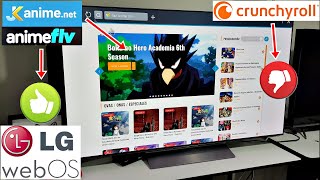 LG Smart TV WebOS Alternativas a Crunchyroll jkanime y animeflv  aplicaciones con Animes [upl. by Nyrhtakyram]