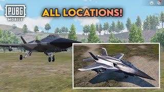 All Fighter Jet Locations In Payload 30 Mode  PUBG MOBILE  Payload 30 Jet Locations 🔥 [upl. by Yrehcaz]