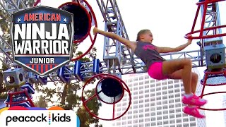 AMERICAN NINJA WARRIOR JUNIOR  Epic Girl Power Racing [upl. by Eiliab38]