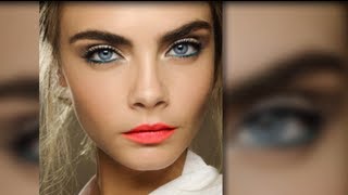 Cara Delevingne Makeup Tutorial  The Beauty Beat [upl. by Asuncion]