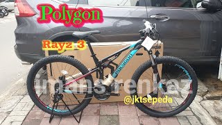 Sepeda MTB POLYGON Rayz 3  Sepeda Fullsuspensi Ekonomis [upl. by Wehhtam163]