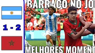 Argentina vs Marrocos o impossível aconteceu  DERROTA HISTORICA MELHORES MOMENTOS PARIS 2024 [upl. by Neerbas870]