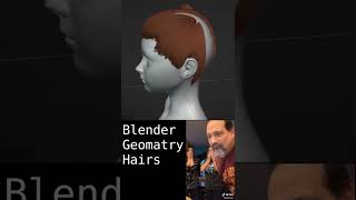 Blender Geometry Hairs Quick way to create hairs in blender blender [upl. by Ater]