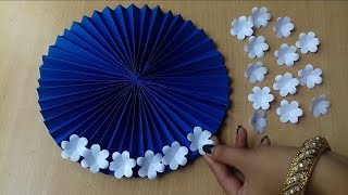 Easy And Beautiful Paper Flower Wall Hanging Idea  Wall Decor Idea craftgallery96 [upl. by Elvie281]