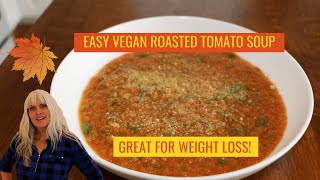 The Best Vegan Roasted Tomato Soup Recipe [upl. by Adlin287]