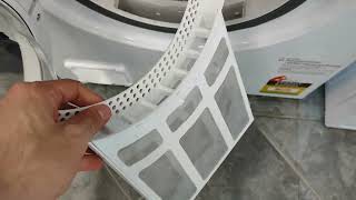 Clean the lint filter on a clothes dryer [upl. by Yelssew]