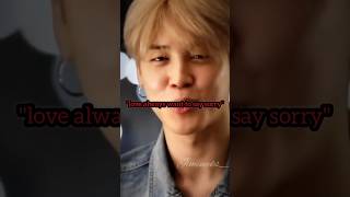 Pov  you know quotwhat is the Difference between love and ego bts army jimin fypシ [upl. by Anotyad]