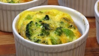 Crustless BroccoliCheddar Quiches  Lynns Recipes [upl. by Ennaylloh]