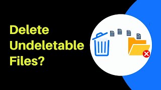 How to Delete Undeletable Files amp Folders in Windows Using Command Prompt [upl. by Alvan]