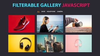 filterable Image gallery Responsive using Html Css amp Javascript [upl. by Scarlet]