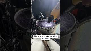 How to fix OLD drum heads🥁 Wait for sound reveal 🤯🤯 Joey Castro Drum Hack [upl. by Odlareg]