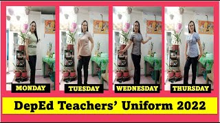 DepEd Teachers Uniform 2022 [upl. by Acinorej]