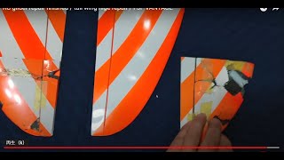 RC glider repair finished  tail wing hige repair  F3F VANTAGE [upl. by Lampert]