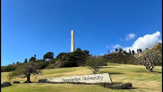 One of the most beautiful campuses Pepperdine University CampusMalibu CA最美大学校园之一，佩珀代因大学加州马里布 [upl. by Nahtahoj]