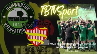 HIGHLIGHTS Hamworthy Recreation v East Cowes Vics Wessex League Div 1 nonleague football [upl. by Jackqueline967]