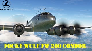 MSFS 1935 │ FockeWulf Fw 200 Condor ✈ EDDI Berlin Tempelhof  EDNY Friedrichshafen [upl. by Pacheco]