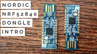 Nordic nRF52840Dongle 24GHz RF Development Board Intro amp Programming Examples [upl. by Barcellona872]