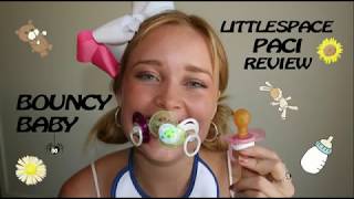 Littlespace pacifier review with Bouncy Baby [upl. by Lanos909]