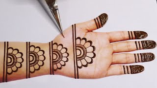 करवाचौथदिवाली स्पेशल आसान भरवा मेंहदी डिज़ाइनEasy Full Hand Indian Mehndi DesignMehndi ka design [upl. by Judson]