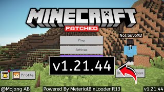 Minecraft Pe 12144 Patch Apk Download  Mcpe New 12144 Patch Version  SuvoXD [upl. by Mchale]