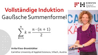 Vollständige Induktion  verständlich erklärt am Beispiel der Gaußschen Summenformel [upl. by Evad76]