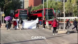 Maestros bloquean Reforma Bucareli y Juárez [upl. by Yenreit654]