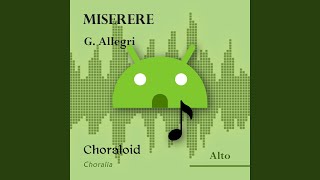 Miserere Choir II or soloists  Alto Voice with metronome [upl. by Kehoe2]