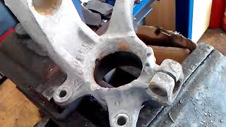 FORD FUSION HOW TO REPLACE FRONT BEARING AND DRIVE SHAFT BEARING [upl. by Donela]