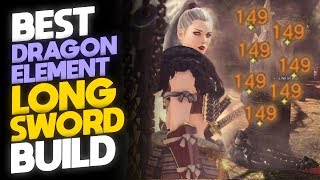 STRONGEST LONGSWORD SET Deviljho Longsword Build  Monster Hunter World [upl. by Llertniuq]