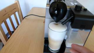 Latte Macchiato Zubereitung mit DeLonghi Lattissima Nespresso Maschine [upl. by Agrippina]