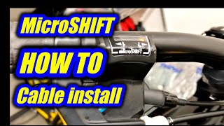 How To Install A New Shift Cable Into A 7spd Microshift Shifter [upl. by Adlesirg]