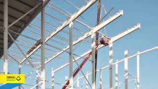 INSTALLING ZTYPE ROOF PURLINS 2 [upl. by Tse]