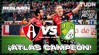 Resumen y goles  Atlas 1430 León  Grita México BBVA AP2021  FINAL Vuelta  TUDN [upl. by Jerrine288]