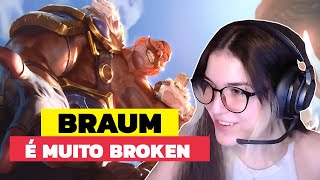 É ISSO QUE ACONTECE QUANDO SE PEGA 5 MELEE CONTRA BRAUM  LEAGUE OF LEGENDS [upl. by Nirhtak]