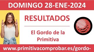 Resultado del sorteo El Gordo de la Primitiva del domingo 28 de enero de 2024 [upl. by Mauretta701]