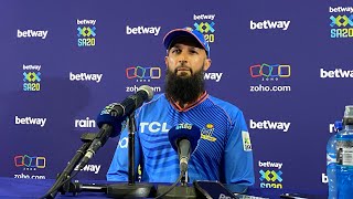 Beltway SA20 MI Cape Town batting coach Hashim Amla on Dewald Brevisbatting line up [upl. by Ssidnak828]