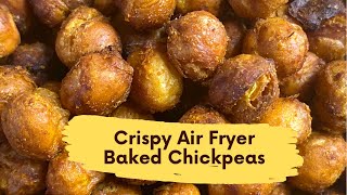 How to make crispy air fryer chickpeas  Air Fryer Recipes  Healthy snack [upl. by Kal617]