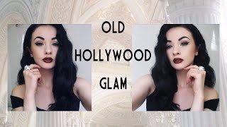 Old Hollywood Glam  Full Tutorial Hair and Makeup [upl. by Acila]