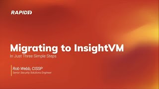 How to Migrate from Nexpose to InsightVM [upl. by Huebner]