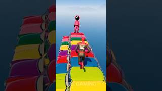 GTA 5 Epic Water Ragdolls  black SpiderMan Jumps  Fails Balck SpiderMan vs Minions shortsfeed [upl. by Lovett]