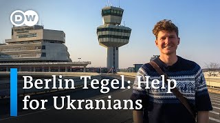 This is What Berlin Tegel Airport Looks Like Now as an Arrival Center for Ukrainian Refugees [upl. by Ennovahs]