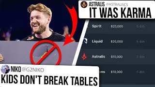 NiKo Speaks on Breaking Tables Dev1ce Calls Drama Karma W0nderful insane 1v2  CS NEWS [upl. by Perle]