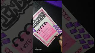 Easy title page craft  Easy and pretty front cover design for begginers art eoeoarts viralvideo [upl. by Ynaffet]