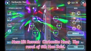 SWGOH New Kit Reveal of Carbonite Han Solo 6th Han Solo for the game [upl. by Francyne]